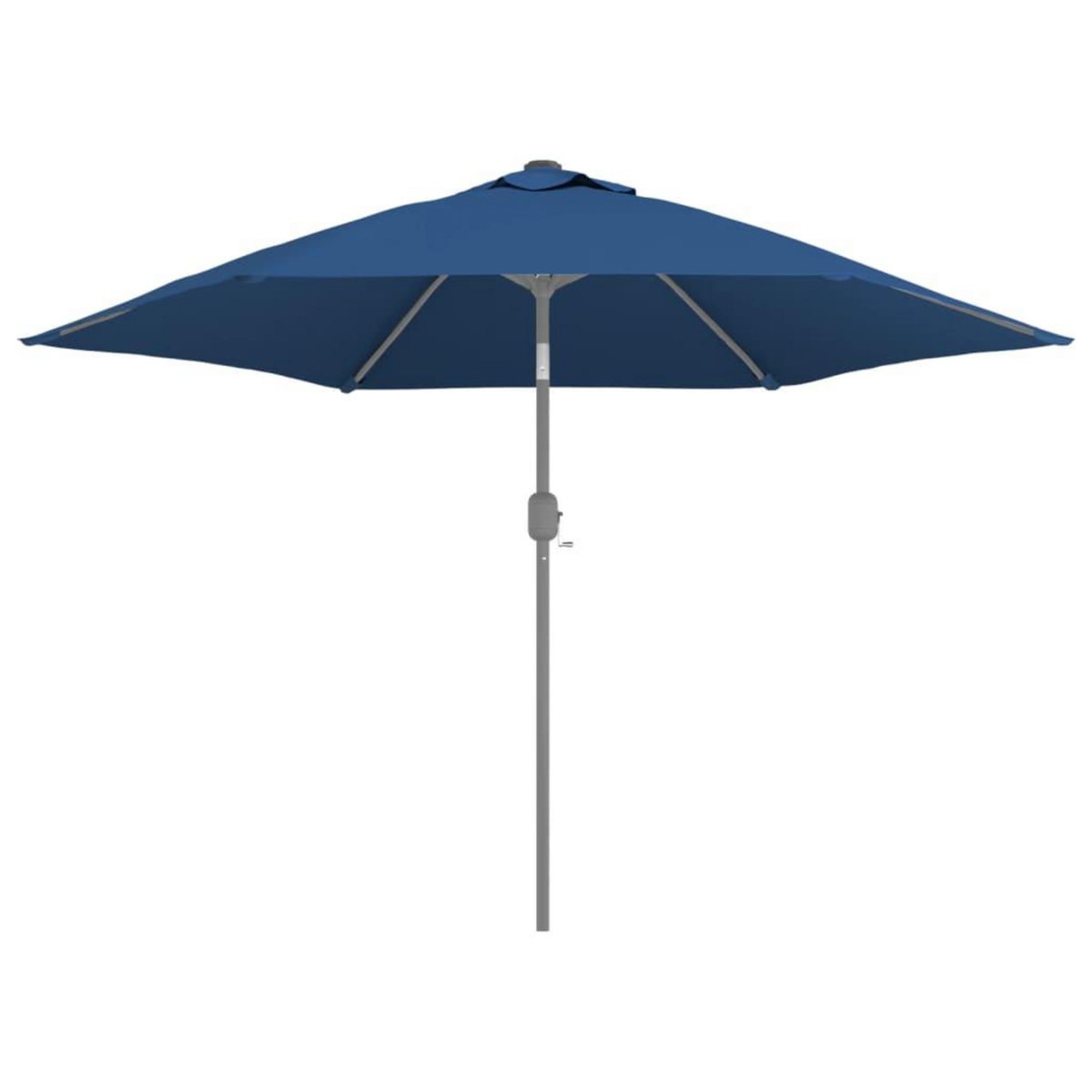 VIDAXL Tissu de remplacement pour parasol d'exterieur Bleu azure 300cm
