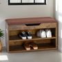 Voir la diapositive 2 : IDIMEX Banc de rangement à chaussures ISAAC avec coffre, en bois