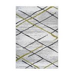 Paris Prix Tapis Rayures à Poils Courts  Vancouver I  Vert. Coloris disponibles : Vert