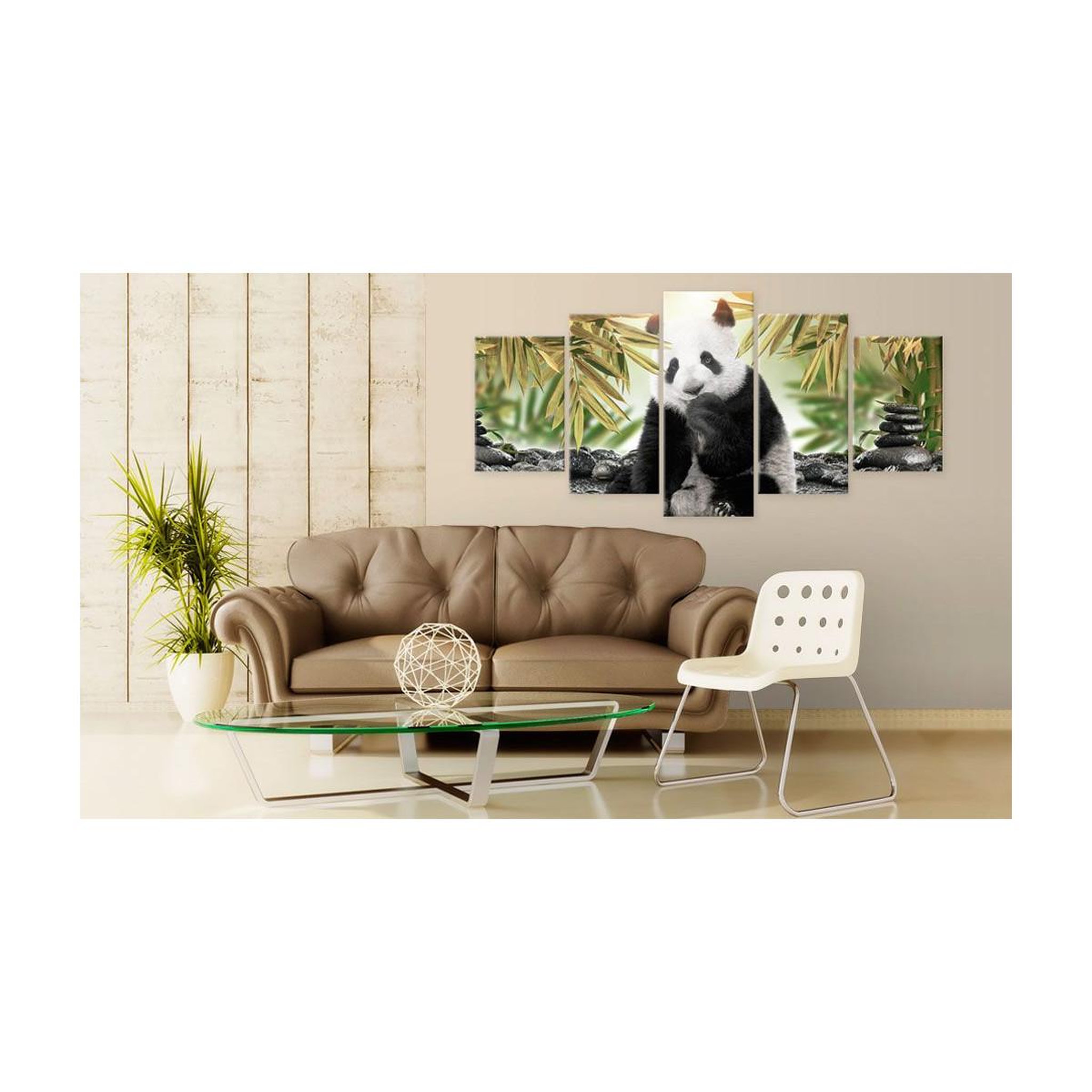 Voir la diapositive 2 : Paris Prix Tableau Imprimé  Cute Panda Bear