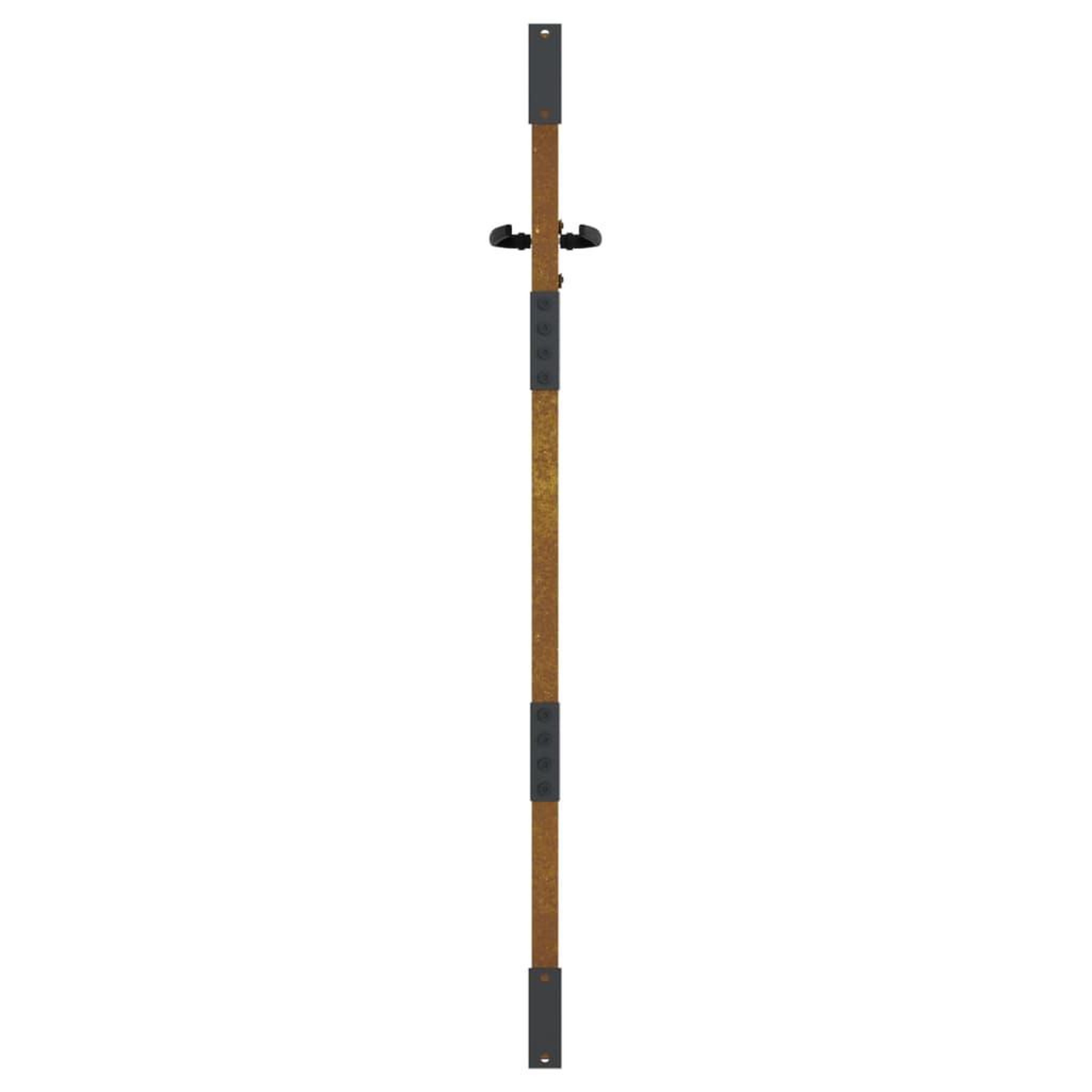 Voir la diapositive 5 : VIDAXL Portail de jardin 85x125 cm acier corten design de bambou
