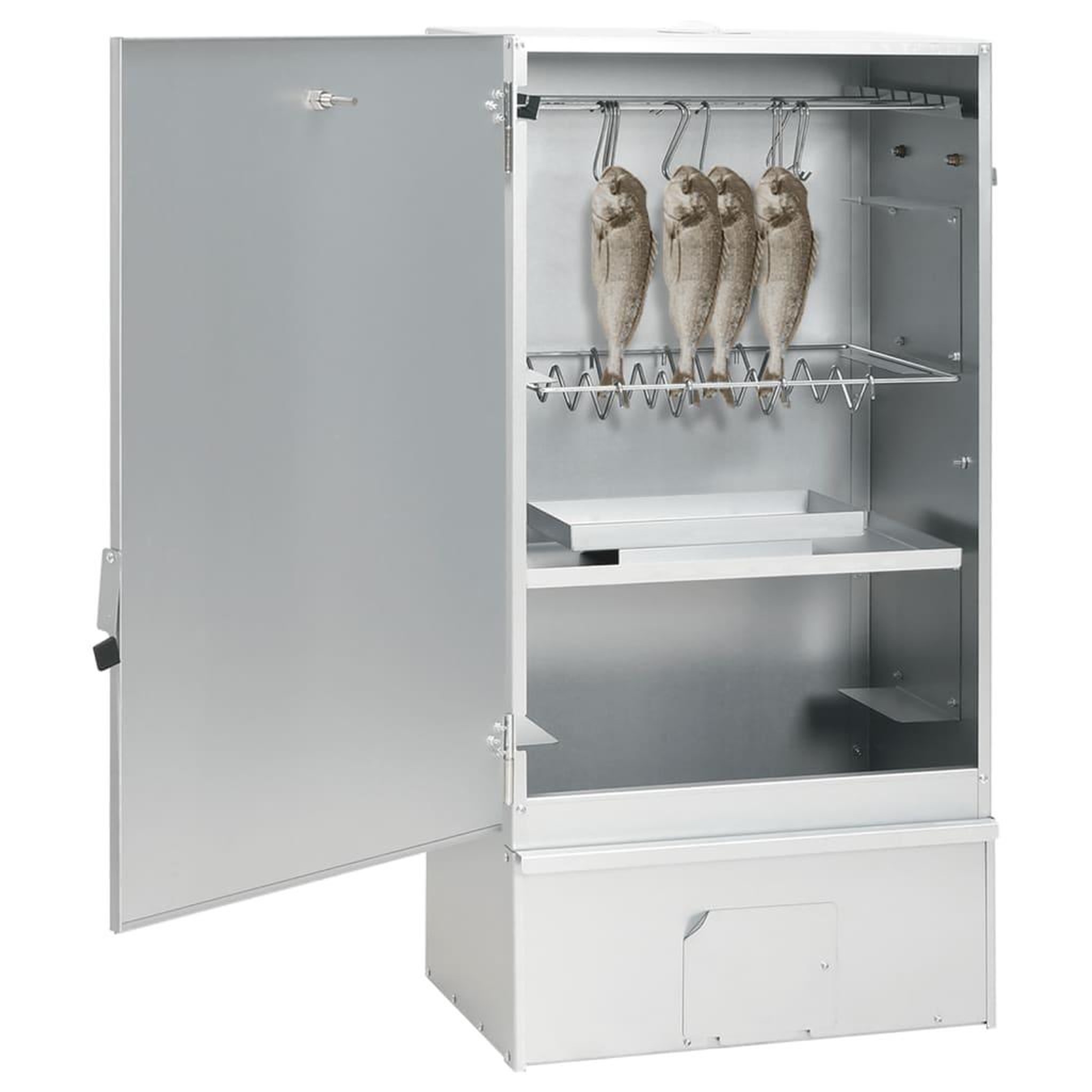 Voir la diapositive 2 : VIDAXL Fumoir a four a BBQ generateur de fumee froide acier galvanise