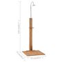 Voir la diapositive 6 : VIDAXL Douche de jardin 75x75x210 cm bois de teck solide