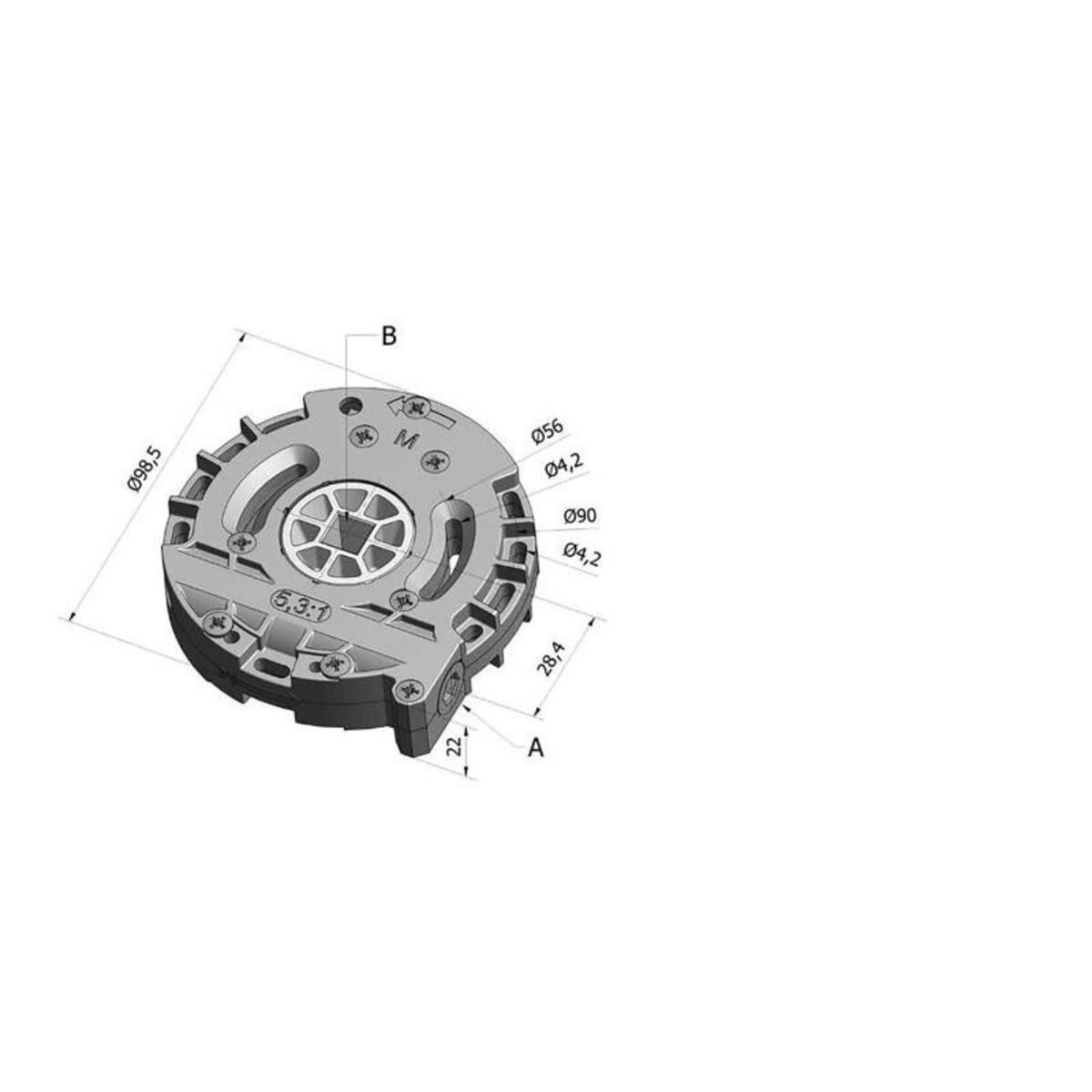 CHERUBINI TREUIL DEBRAYABLE 5,3 1 6P7 C10 AFC