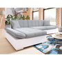 Voir la diapositive 1 : BEST MOBILIER Livio - canapé d'angle - convertible avec coffre - 4 places - style contemporain - gauche