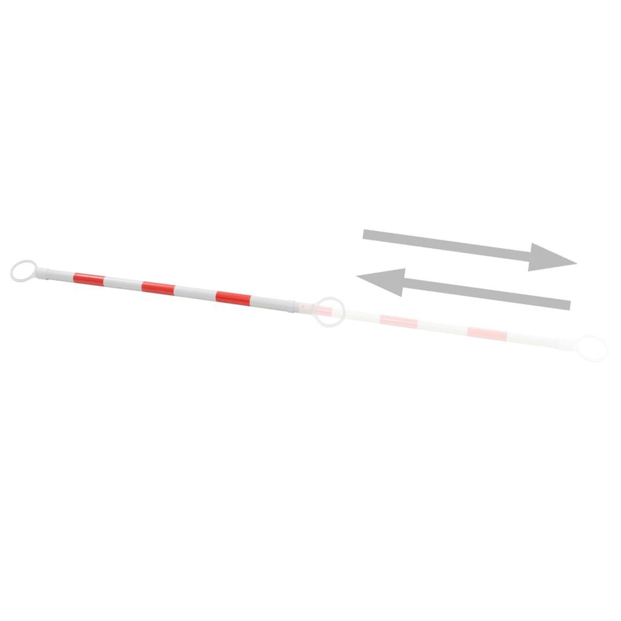 Voir la diapositive 4 : VIDAXL Barre retractable pour cones 2 pcs Plastique 116-197 cm