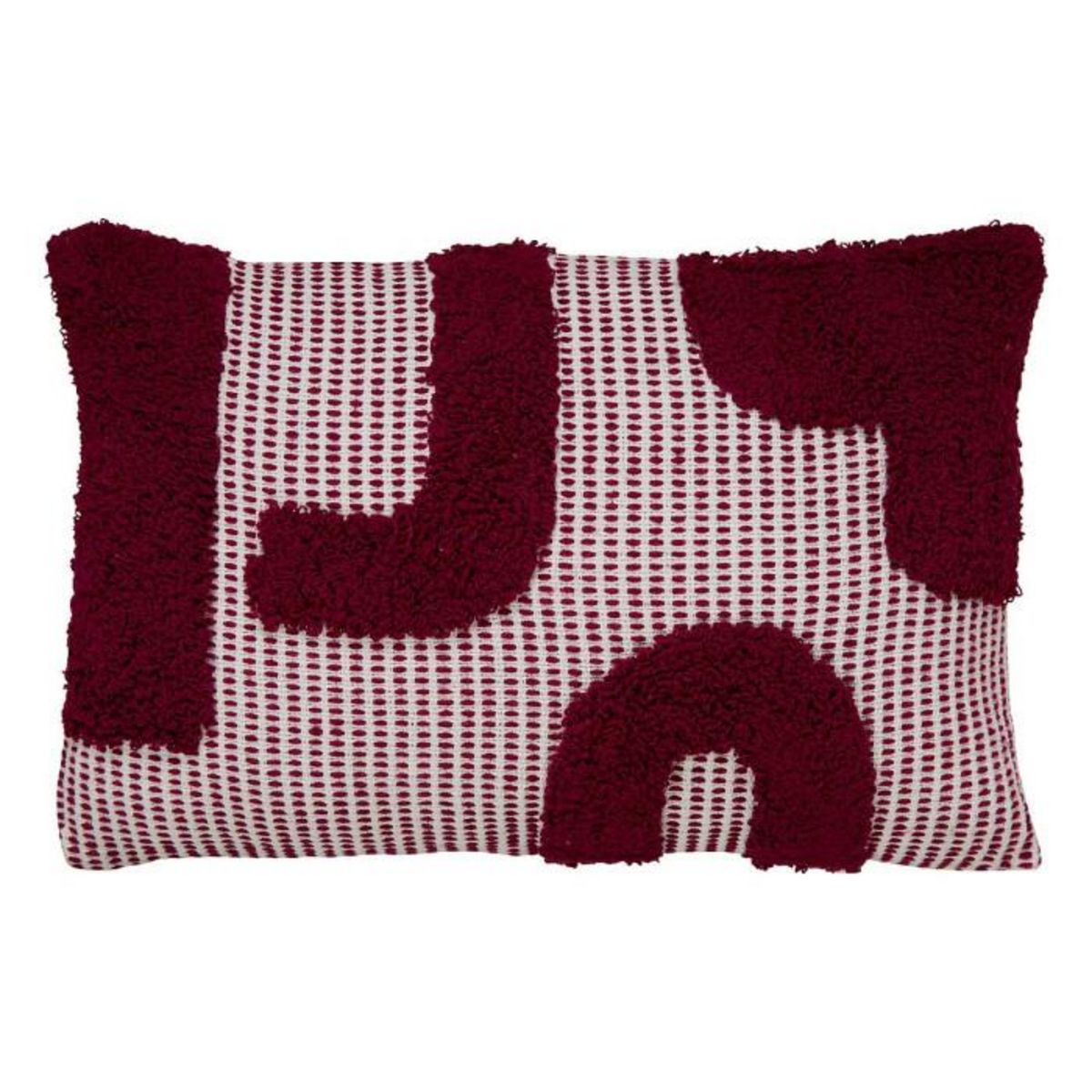 ATMOSPHERA Coussin Déco Tufté  Poppy  38x58cm Violet