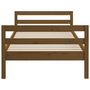 Voir la diapositive 5 : VIDAXL Cadre de lit sans matelas marron miel 90x200 cm bois pin massif