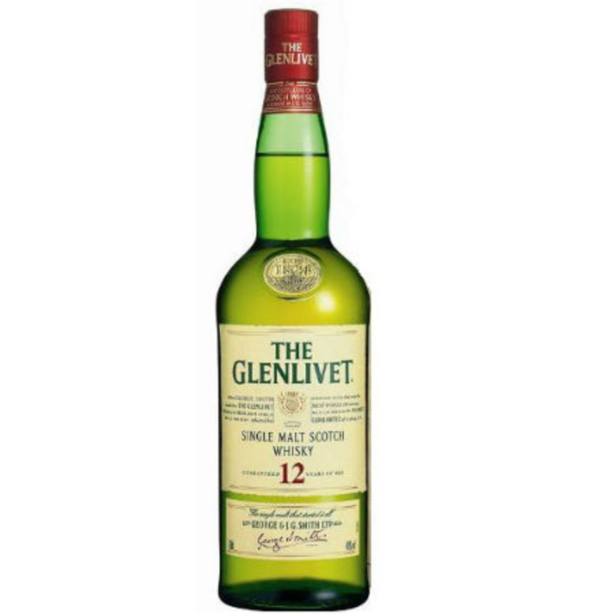 The Glenlivet 12 ans Single Malt Scotch Whisky 40% Coffret 2 verres