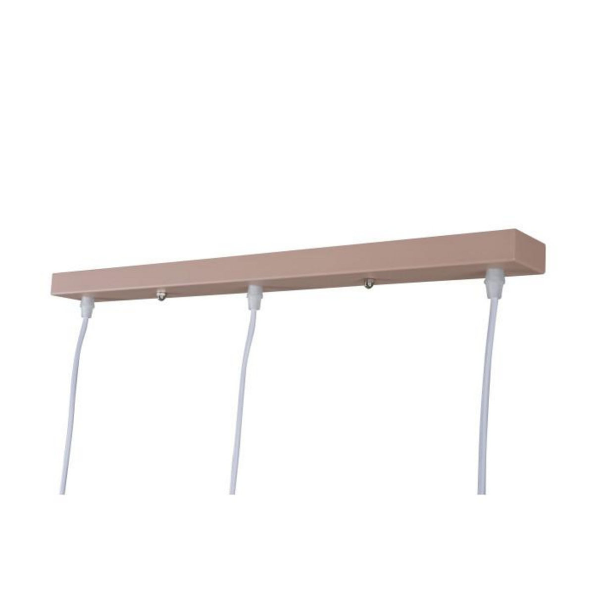 Paris Prix Lampe Suspension Design 3 Lampes  Tubbie  73cm Rose Poudré