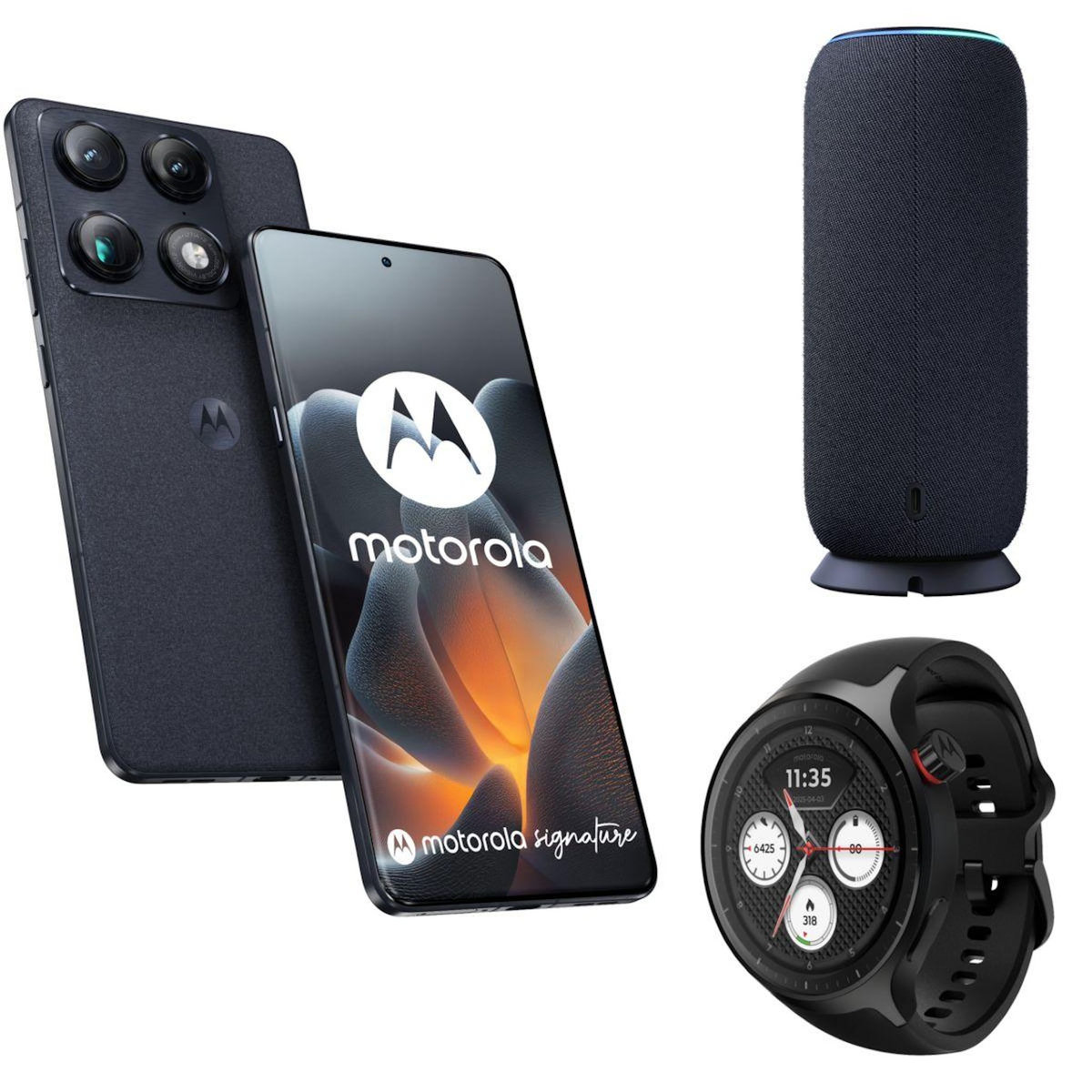MOTOROLA Smartphone Pack Signature 512Go+MotoSoundFlow+Watch