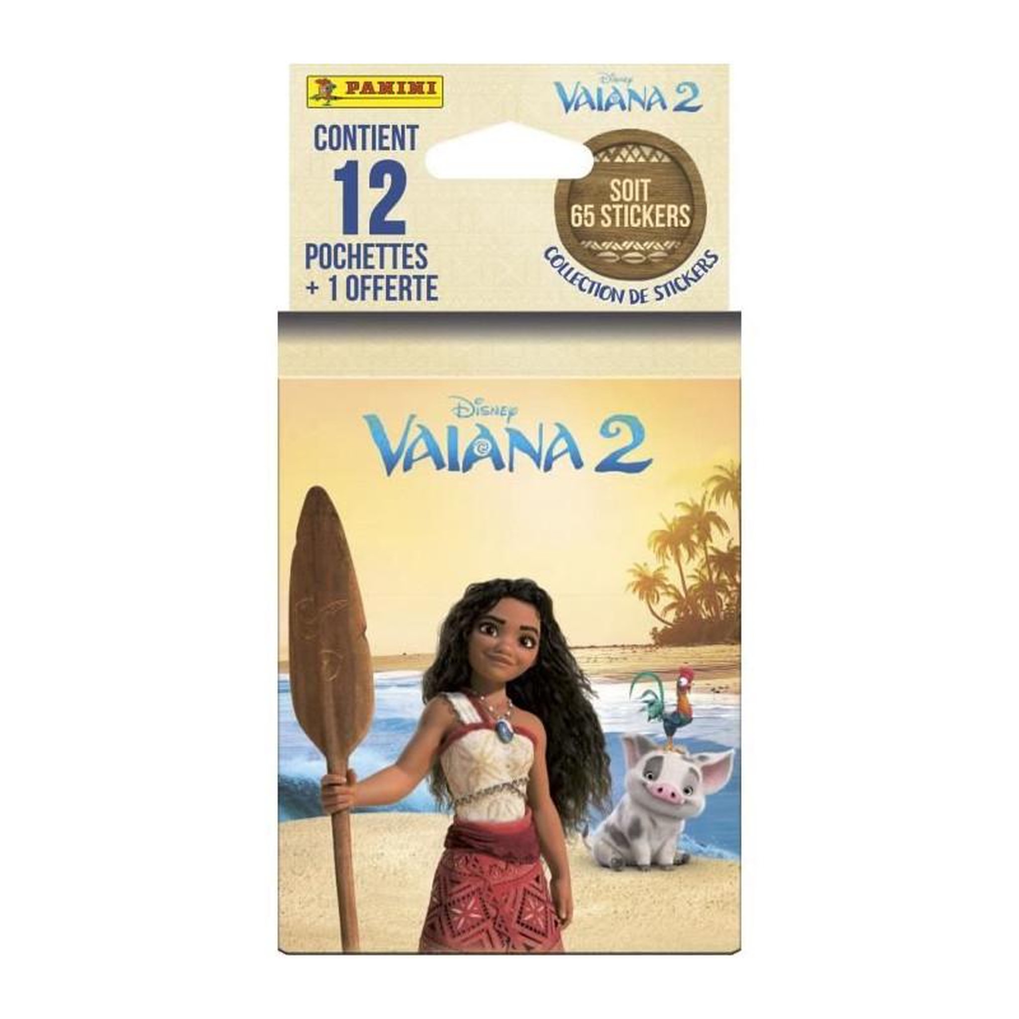 Panini Blister - PANINI - Vaiana 2 - 12 pochettes - 1 offerte - 65 stickers