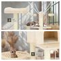 Voir la diapositive 5 : tectake Arbre à chat 165 cm avec griffoir et plateforme d'escalade beige