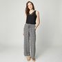 Voir la diapositive 1 : INEXTENSO Pantalon viscose large noir femme