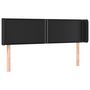 Voir la diapositive 2 : VIDAXL Tete de lit avec oreilles Noir 147x16x78/88 cm Similicuir
