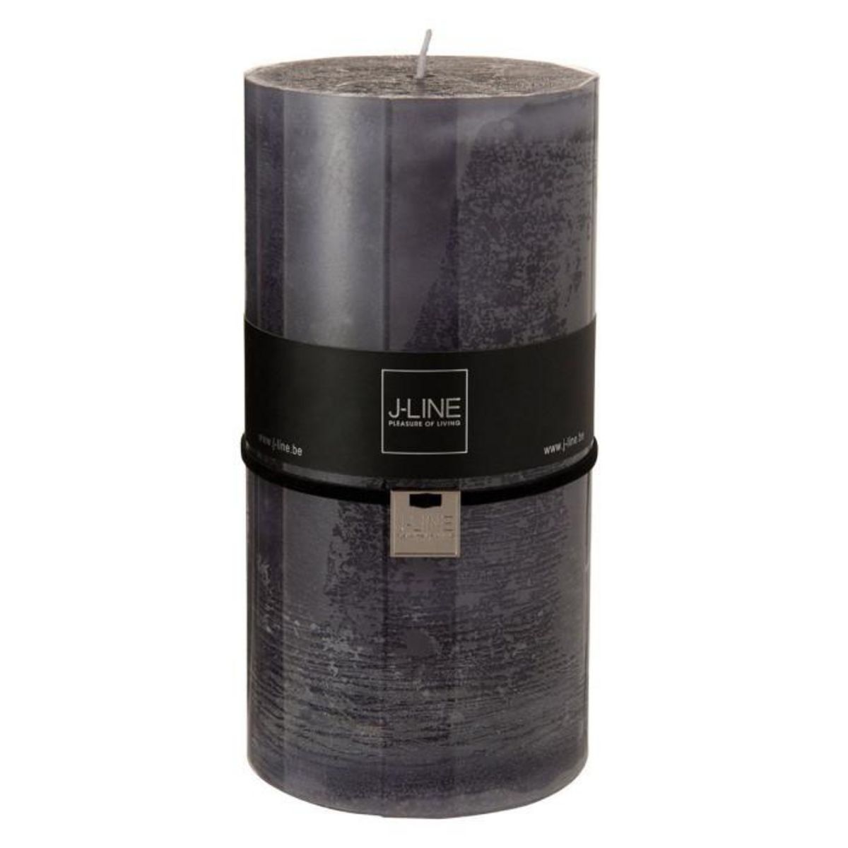 Paris Prix Bougie Cylindrique Déco  Junina  20cm Gris Granite