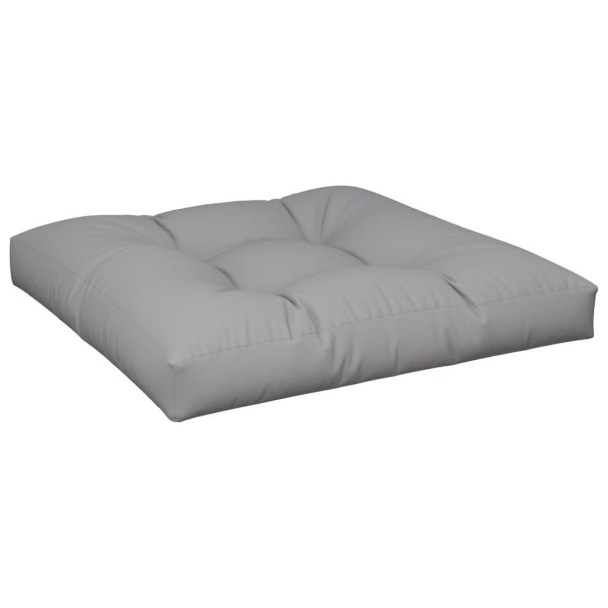 VIDAXL Coussin de palette gris 80x80x12 cm tissu