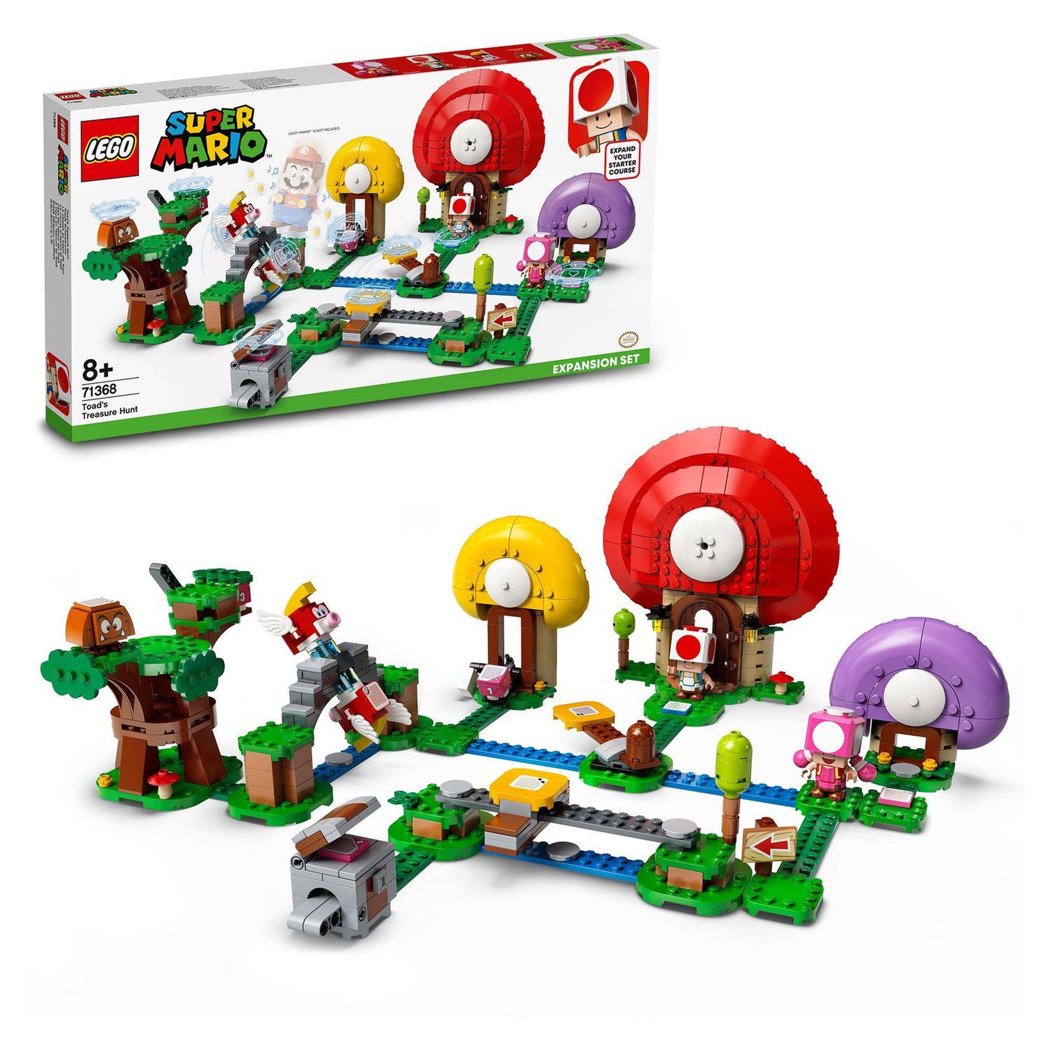 Voir la diapositive 3 : LEGO Super Mario 71368 - Ensemble d'extension La chasse au trésor de Toad