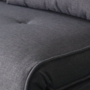 Voir la diapositive 5 : CONCEPT USINE Canapé convertible en tissu gris foncé 2 places DORIS