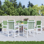 VIDAXL Coussins de chaise a dossier bas lot de 6 modele de feuille