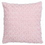 Voir la diapositive 1 : ATMOSPHERA Coussin Imitation Fourrure  Bouclée  45x45cm Rose