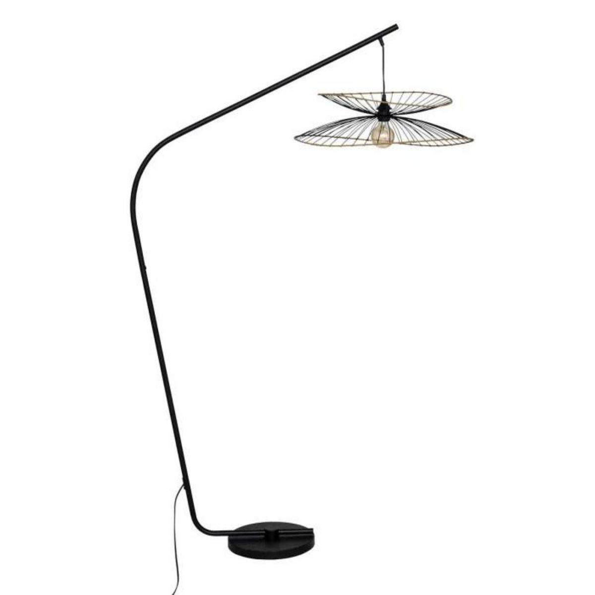 ATMOSPHERA Lampadaire Arc Design  Alara  177cm Noir