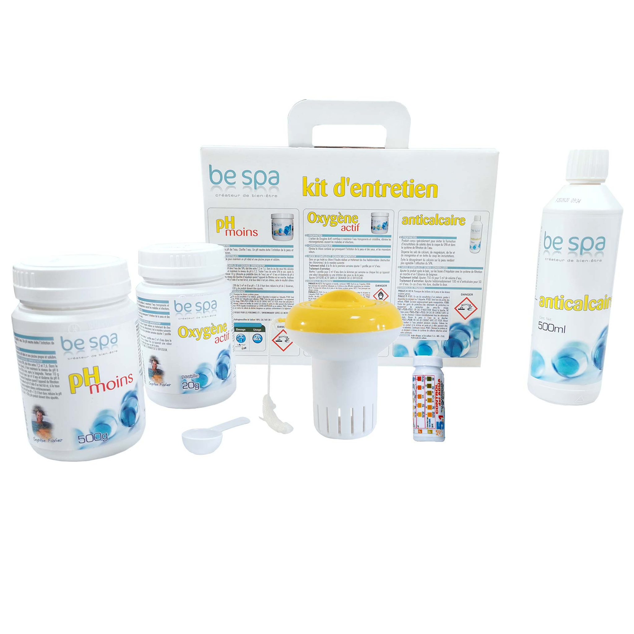 Voir la diapositive 1 : COCOONING WATER Kit d'entretien complet spa gonflable oxygène actif