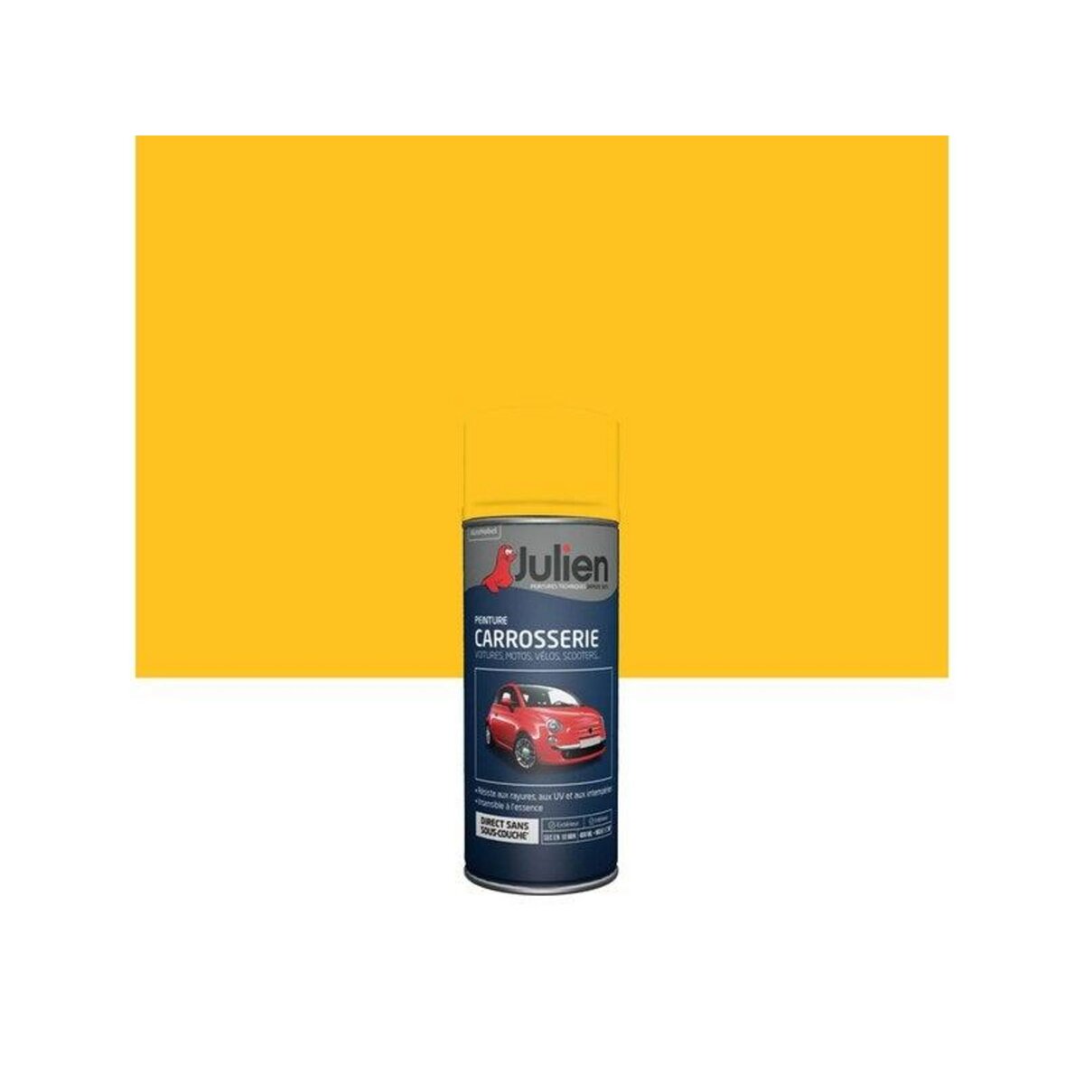 Julien Bombe d'aérosol de peinture à carrosserie, JULIEN, 0.4 L jaune brillant