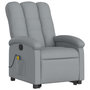Voir la diapositive 3 : VIDAXL Fauteuil de massage inclinable Gris clair Tissu