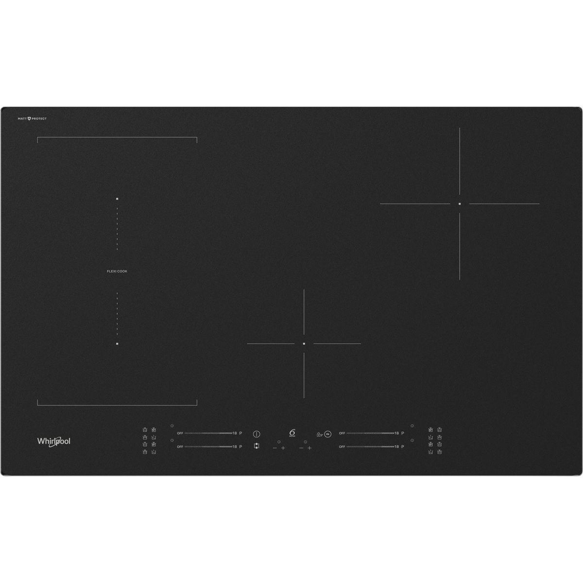 Voir la diapositive 2 : Whirlpool Plaque induction wls3777nebm  matt protect