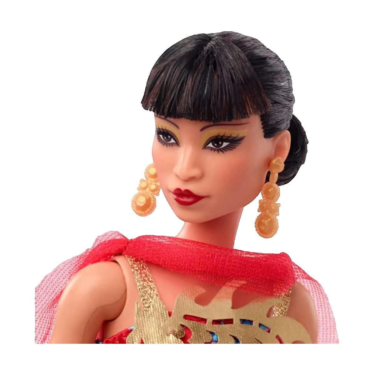 BARBIE Poupée Barbie Signature Rouge avec motifs dorés