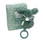 Voir la diapositive 1 : DOUDOU ET COMPAGNIE Lapin doudou - Boite a musique vert sauge