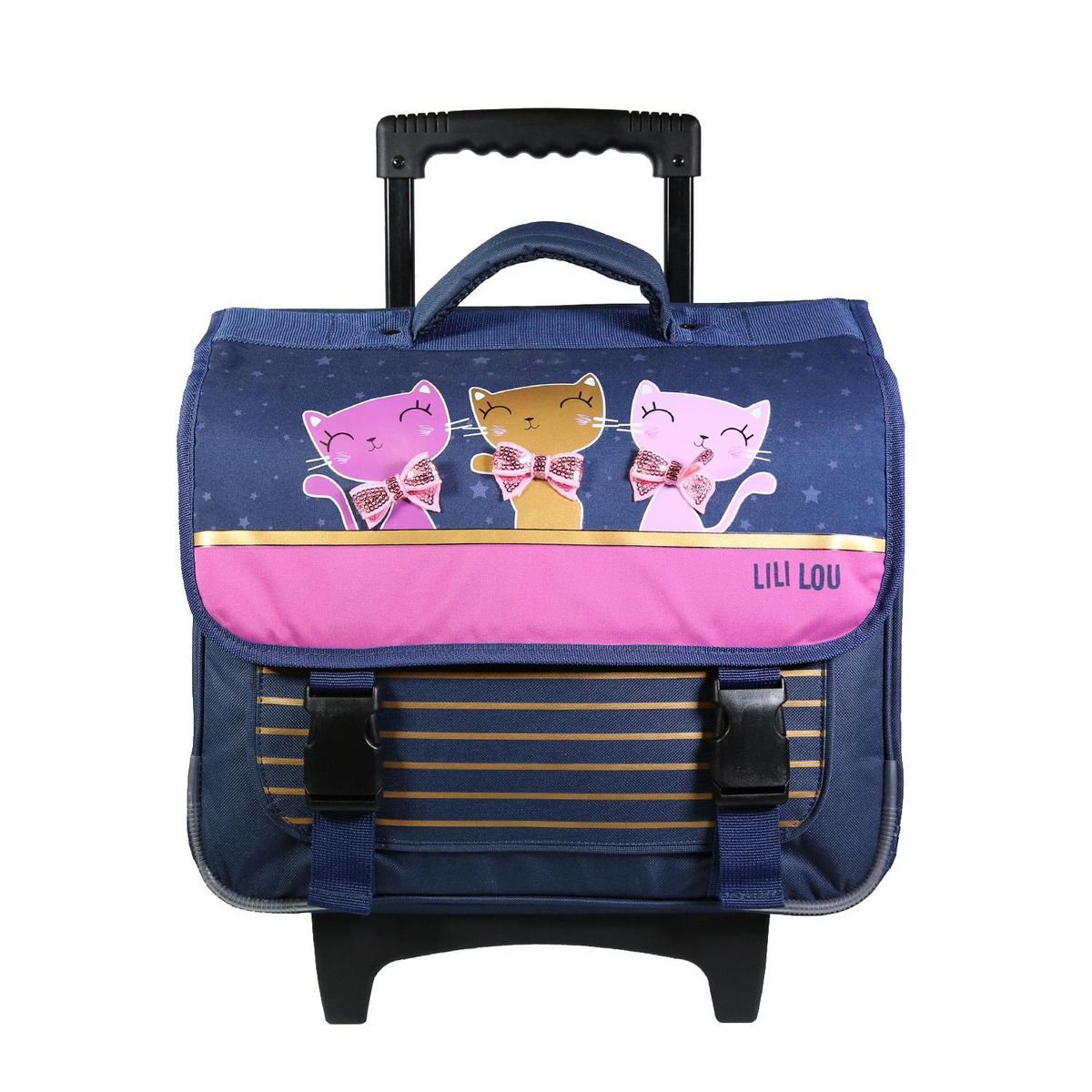 Bagtrotter Bagtrotter Cartable à roulettes 38 cm Lili Lou Bleu
