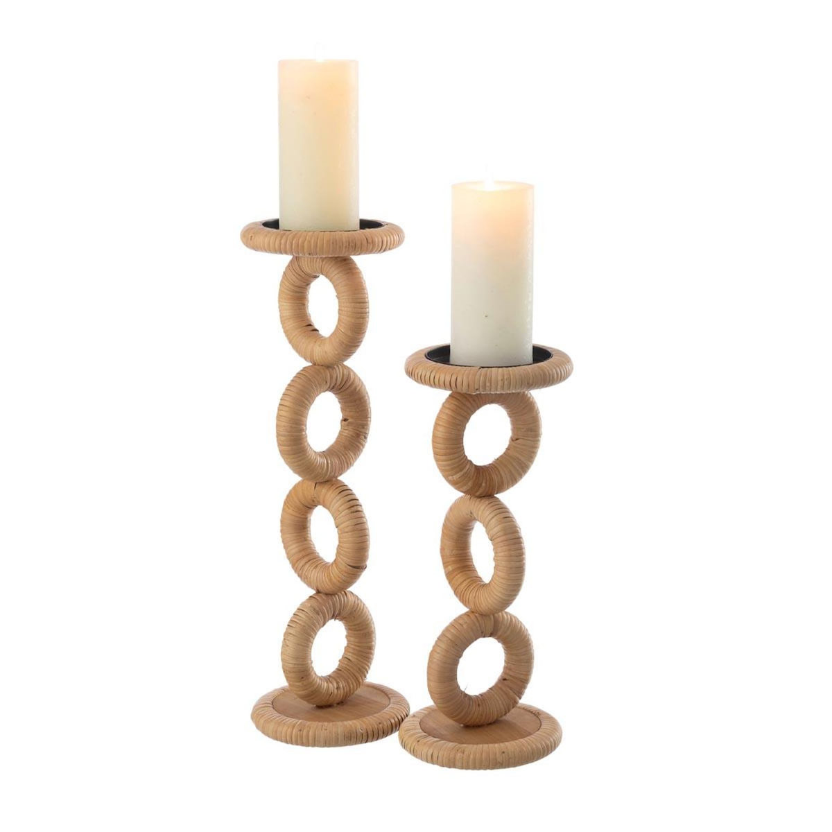 Paris Prix Bougeoir en Rotin  Ring  45cm Naturel