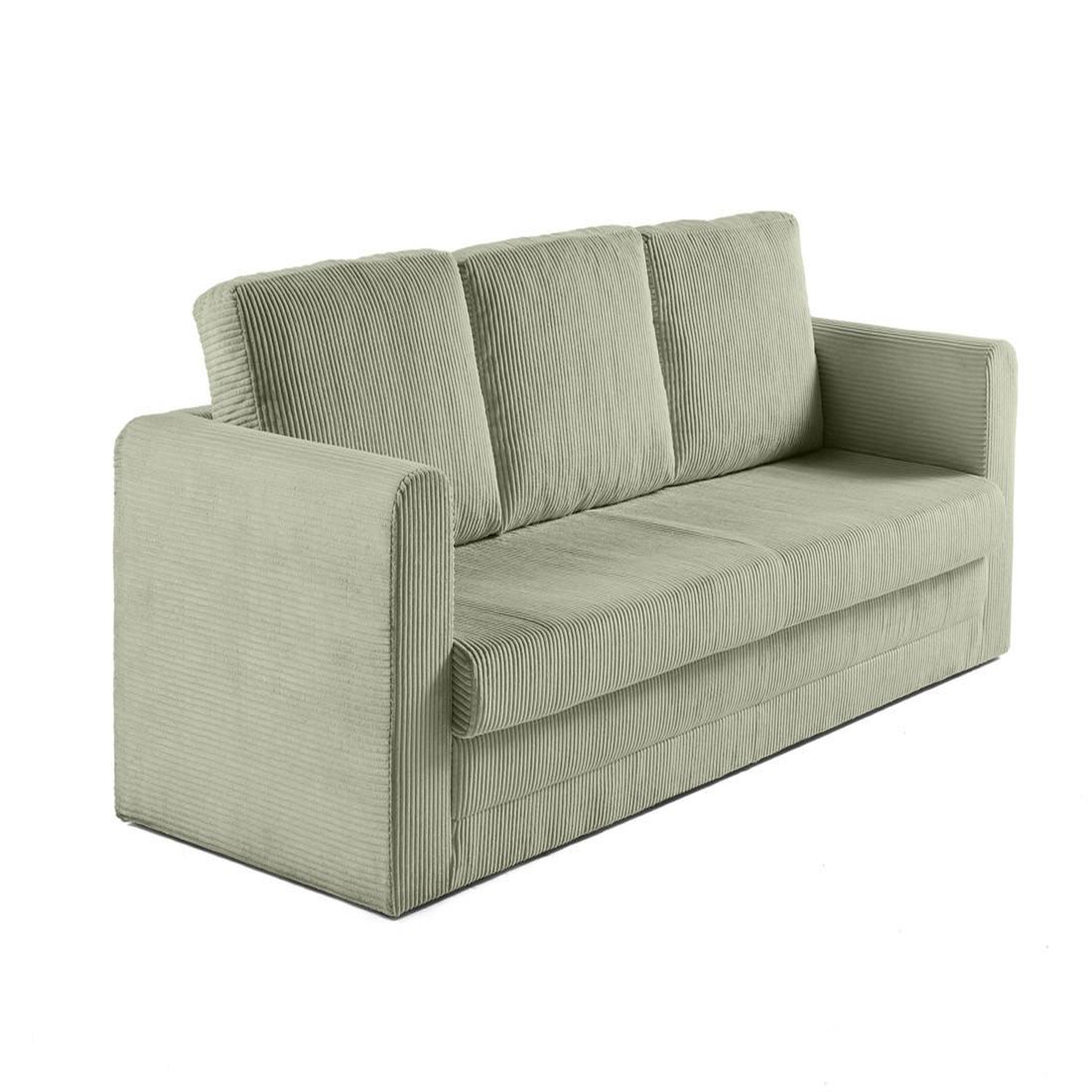 Voir la diapositive 2 : BEST MOBILIER Marilia - canapé 3 places - convertible déplimousse - en velours côtelé
