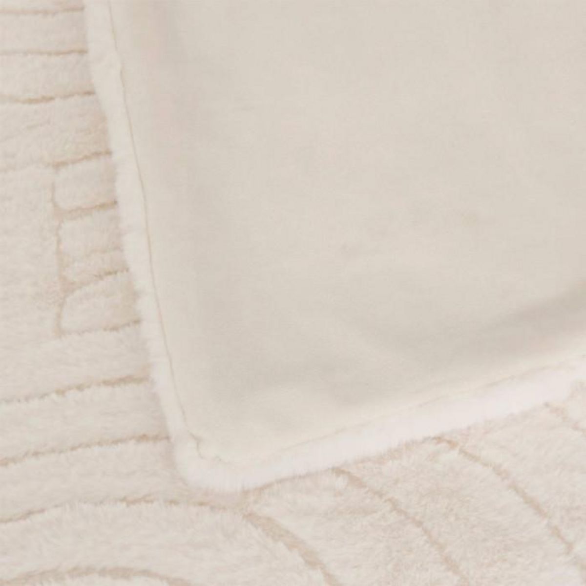 ATMOSPHERA Plaid Imitation Fourrure  Arka  120x160cm Ivoire