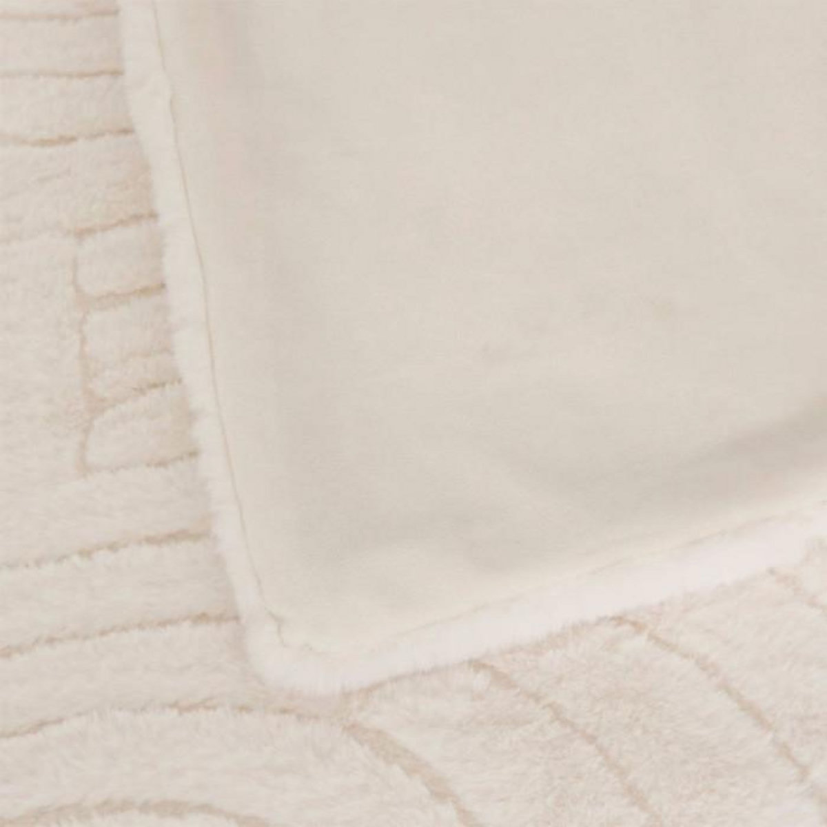 ATMOSPHERA Plaid Imitation Fourrure  Arka  120x160cm Ivoire