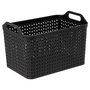 Voir la diapositive 2 : FIVE Panier de Rangement  Ajouré  43cm Noir