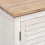 Voir la diapositive 5 : ATMOSPHERA Buffet 2 portes en bois OLBIA - Blanc et beige