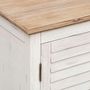 Voir la diapositive 5 : ATMOSPHERA Buffet 2 portes en bois OLBIA - Blanc et beige
