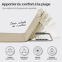 Voir la diapositive 3 : LINXOR Matelas, transat, tapis de plage avec dossier inclinable et sac de transport