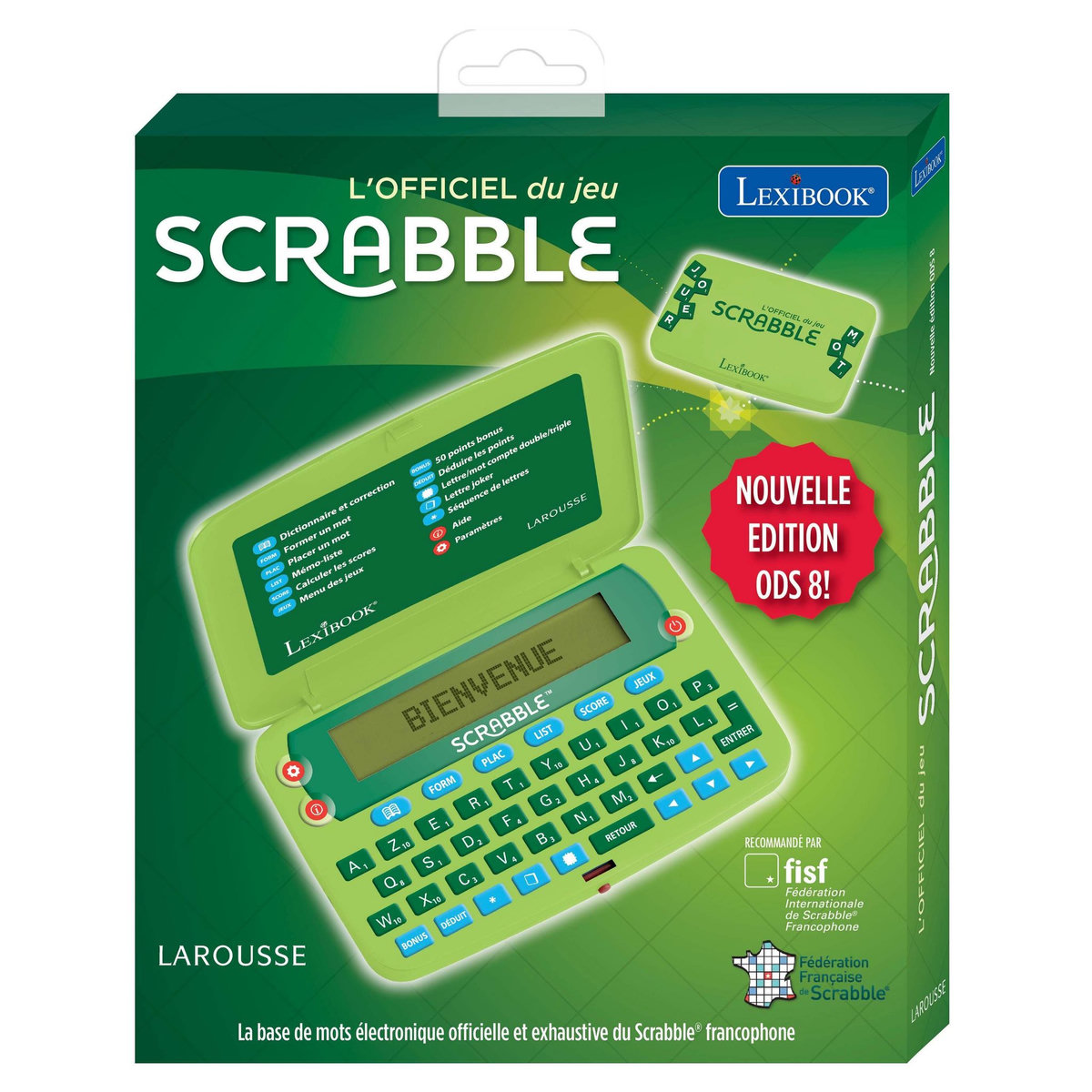 Lexibook Dictionnaire électronique officiel du Scrabble – nouvelle Edition ODS8