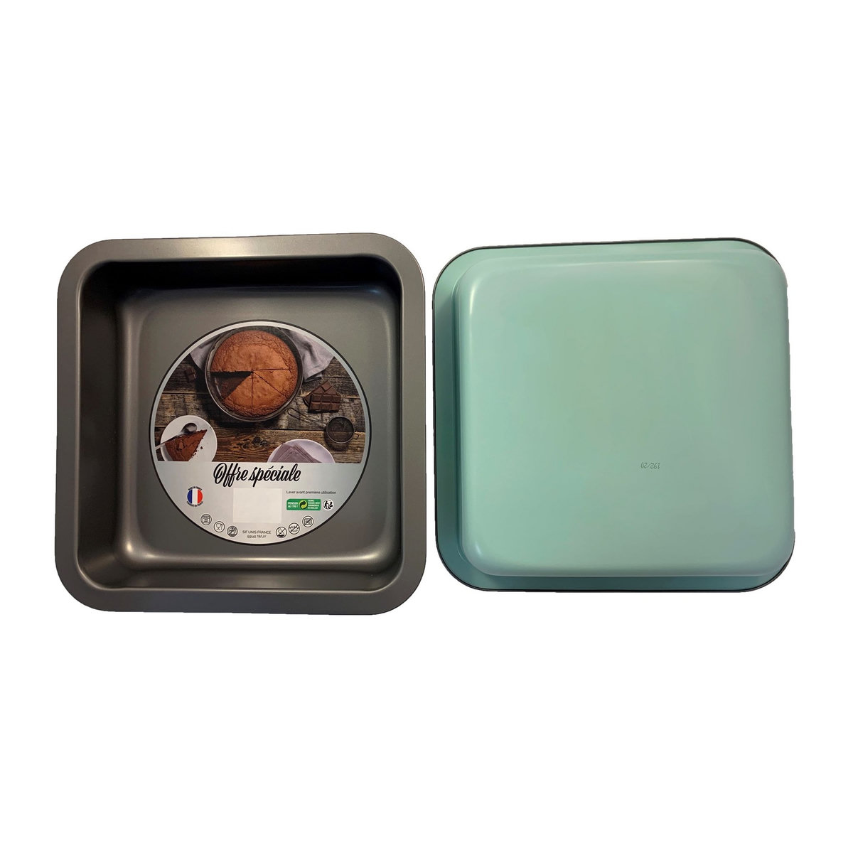 Plat à four carré 24x24 VERT