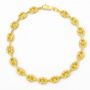 Voir la diapositive 1 : L'ATELIER D'AZUR Bracelet Or 18 Carats 750 Jaune - Maille Grain de Café - Homme