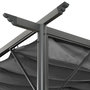 Voir la diapositive 3 : VIDAXL Pergola avec toit retractable anthracite 3x3 m acier 180 g/m^2