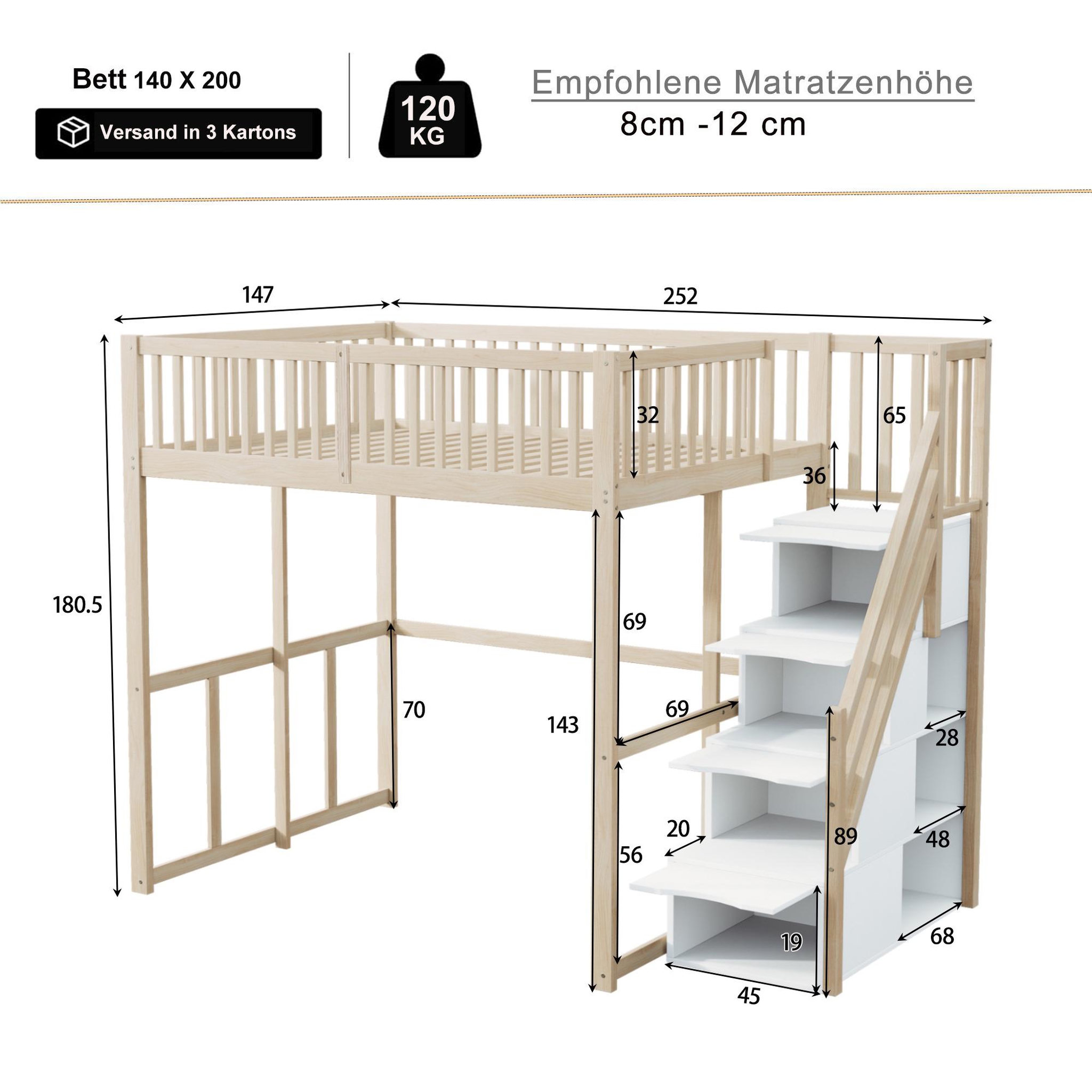 Voir la diapositive 3 : MERAX Lit mezzanine
