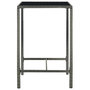 Voir la diapositive 5 : VIDAXL Ensemble de bar de jardin 3 pcs Resine tressee Gris