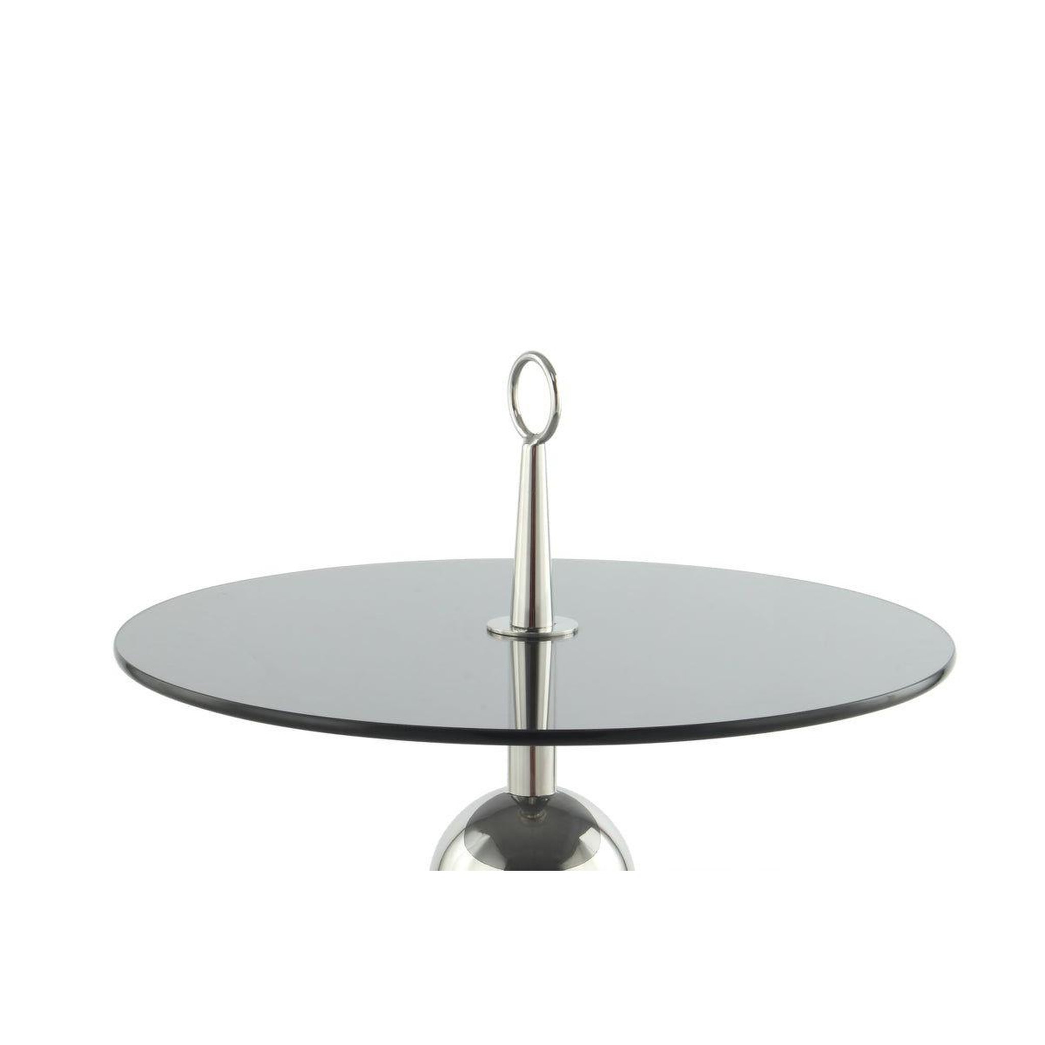 Voir la diapositive 2 : Paris Prix Table d'Appoint Design  Rodriga  53cm Argent & Gris