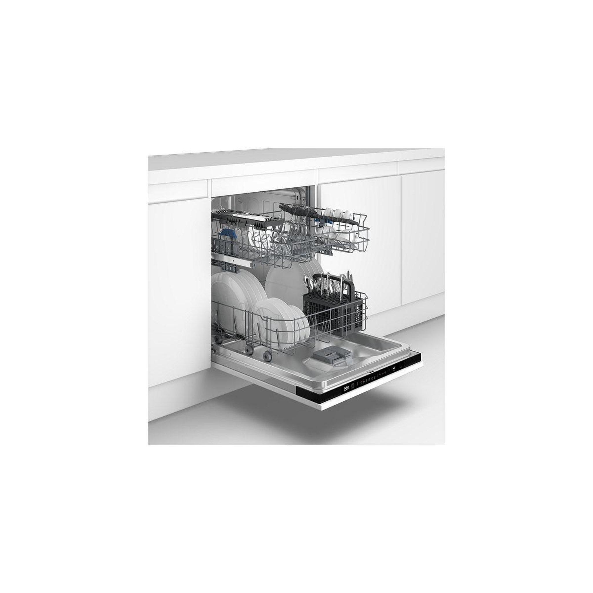 Voir la diapositive 3 : Beko Lave vaisselle encastrable BDIN16441
