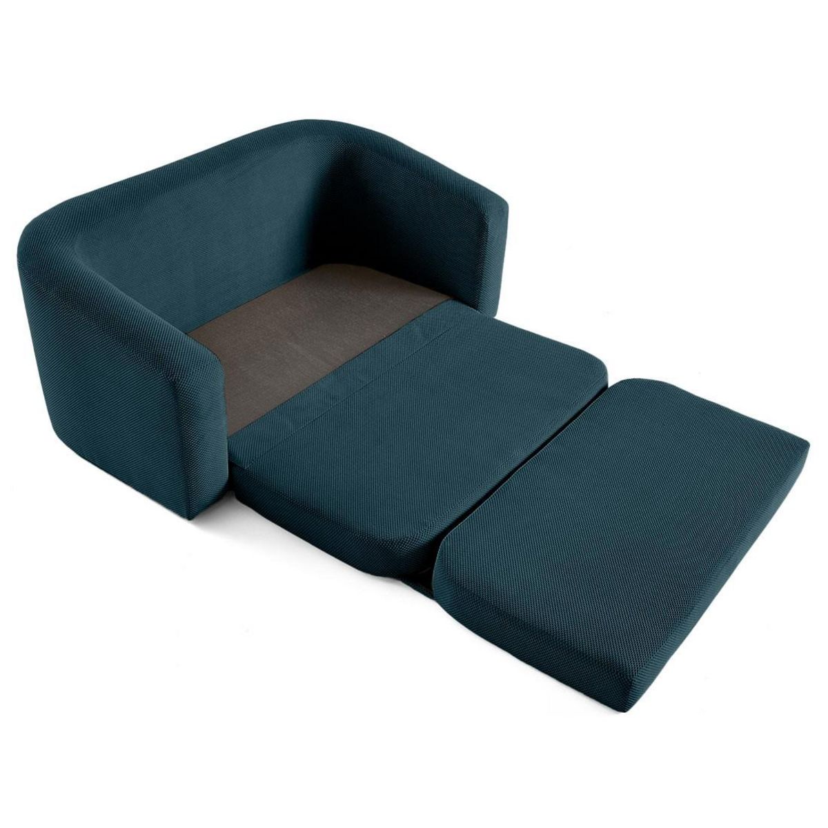 BEST MOBILIER Nuvia - canapé convertible déplimousse 2 places en velours texturé